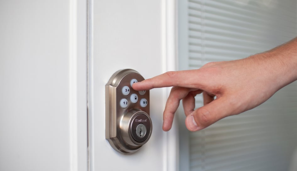 ADT smartlock on a Omaha home